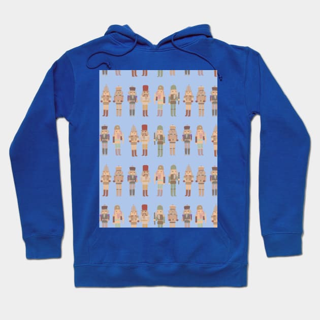 Nutcracker on line, blue Hoodie by Flyingrabbit